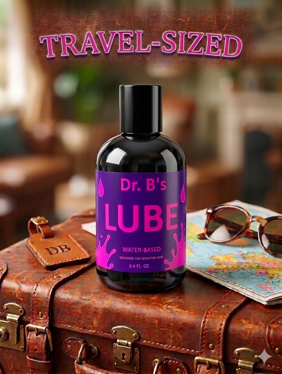 Dr. B’s Water-Based Personal Lubricant – Smooth, Non-Sticky Formula. 3.4 FL. OZ.